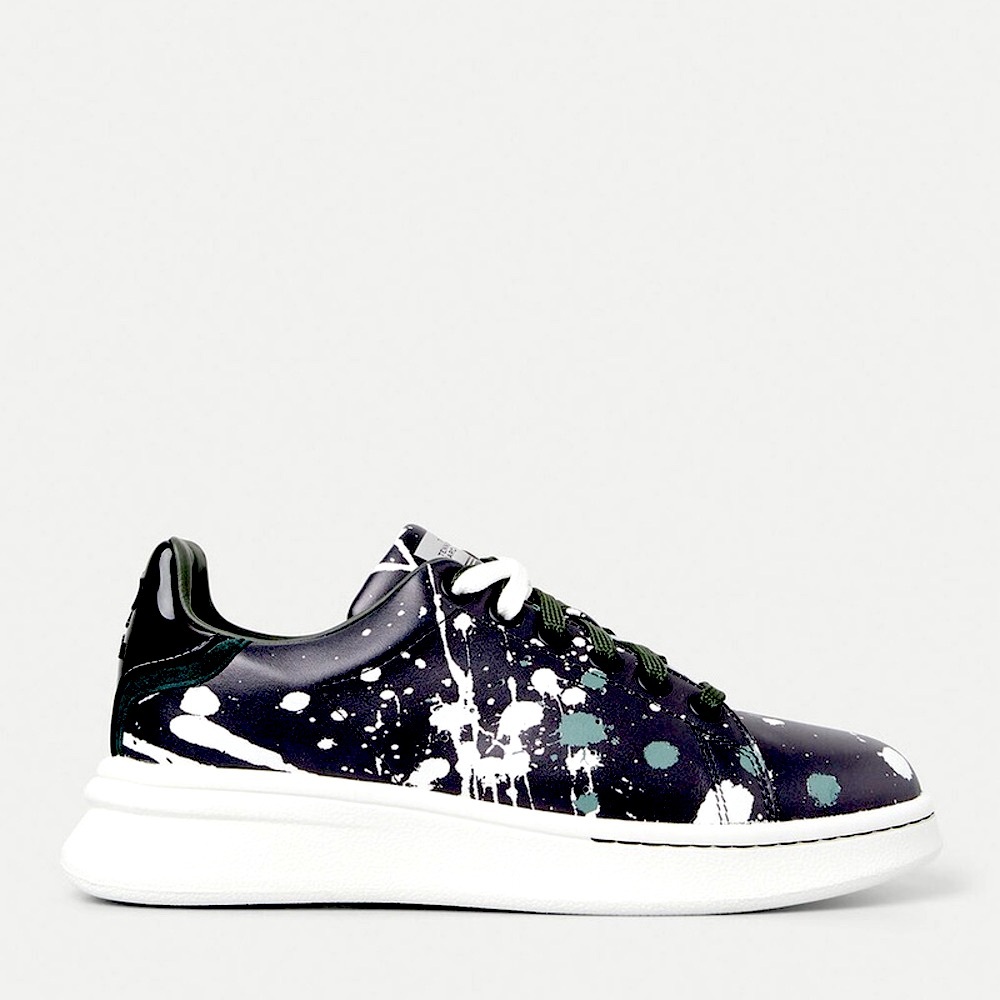 The Paint Splatter Tennis Sneakers in Black by Marc Jacobs - Excellent Condition - Picture 2 of 16